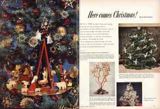 Better Homes & Gardens December 1953 Magazine Article: Here comes Christmas!