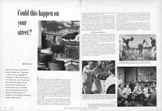 Better Homes & Gardens December 1953 Magazine Article: Could this happen on your street?