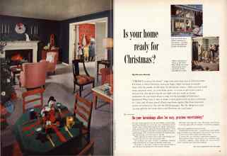 Better Homes & Gardens December 1953 Magazine Article: Is your home ready for Christmas?