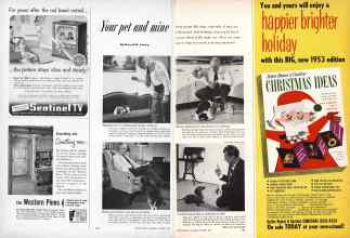 Better Homes & Gardens December 1953 Magazine Article: Your pet and mine