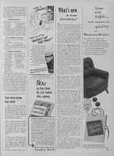 Better Homes & Gardens January 1954 Magazine Article: What's new in home furnishings?