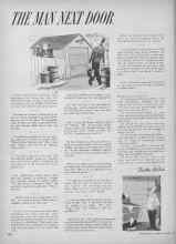 Better Homes & Gardens January 1954 Magazine Article: THE MAN NEXT DOOR