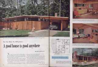 Better Homes & Gardens January 1954 Magazine Article: Five Star Home No. 2401 proves--A good house is good anywhere