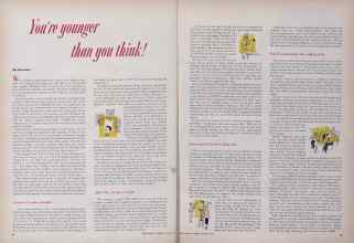 Better Homes & Gardens January 1954 Magazine Article: You're younger than you think!