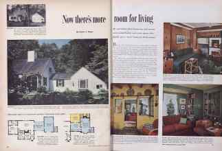 Better Homes & Gardens January 1954 Magazine Article: Now there's more room for living
