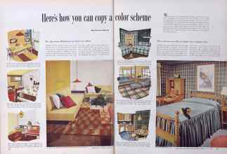 Better Homes & Gardens January 1954 Magazine Article: Here's how you can copy a color scheme