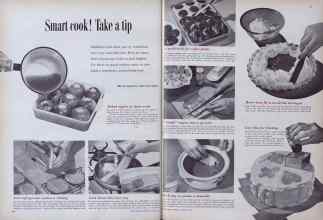 Better Homes & Gardens January 1954 Magazine Article: Smart cook! Take a tip