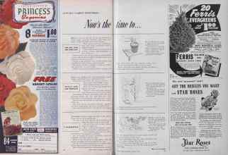 Better Homes & Gardens January 1954 Magazine Article: JANUARY GARDEN REMINDERS: Now's the time to . . .