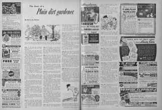 Better Homes & Gardens January 1954 Magazine Article: The diary of a Plain dirt gardener