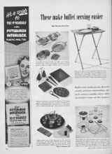 Better Homes & Gardens February 1954 Magazine Article: These make buffet serving easier