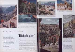 Better Homes & Gardens February 1954 Magazine Article: When Brigham Young saw it, he exclaimed 