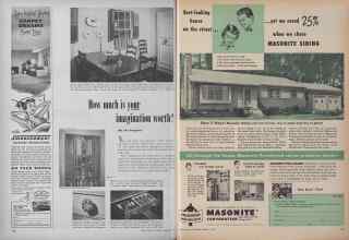 Better Homes & Gardens February 1954 Magazine Article: Page 166