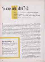 Better Homes & Gardens March 1954 Magazine Article: No more polio after '54?