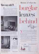 Better Homes & Gardens March 1954 Magazine Article: Three ways with TV