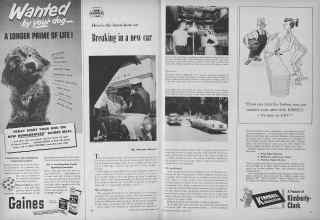 Better Homes & Gardens March 1954 Magazine Article: Breaking in a new car