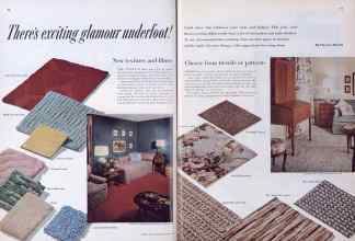 Better Homes & Gardens March 1954 Magazine Article: There's exciting glamour underfoot!