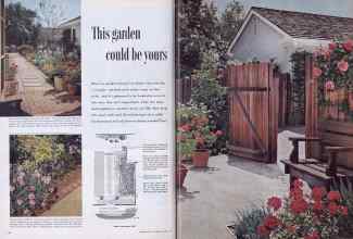 Better Homes & Gardens March 1954 Magazine Article: This garden could be yours
