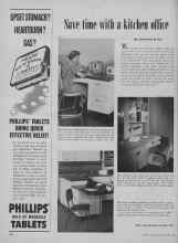 Better Homes & Gardens April 1954 Magazine Article: Save time with a kitchen office