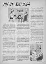 Better Homes & Gardens April 1954 Magazine Article: THE MAN NEXT DOOR