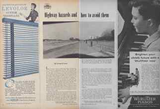 Better Homes & Gardens April 1954 Magazine Article: Highway hazards and how to avoid them
