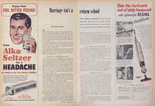 Better Homes & Gardens April 1954 Magazine Article: Marriage isn't a reform school
