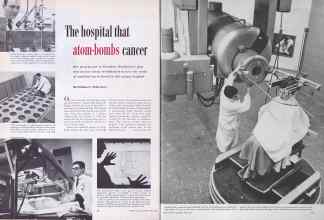 Better Homes & Gardens April 1954 Magazine Article: The hospital that atom-bombs cancer