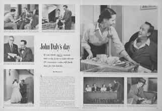 Better Homes & Gardens April 1954 Magazine Article: John Daly's day