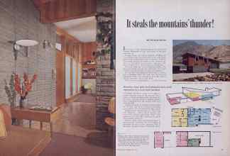 Better Homes & Gardens April 1954 Magazine Article: It steals the mountains' thunder!