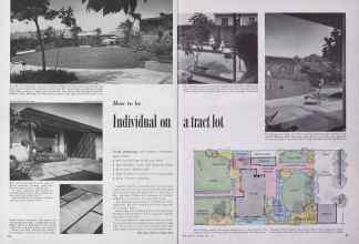 Better Homes & Gardens April 1954 Magazine Article: How to be Individual on a tract lot
