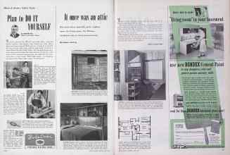 Better Homes & Gardens April 1954 Magazine Article: It once was an attic