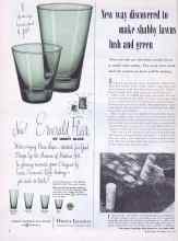 Better Homes & Gardens May 1954 Magazine Article: New way discovered to make shabby lawns lush and green