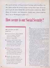 Better Homes & Gardens May 1954 Magazine Article: How secure is our Social Security?