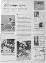 Better Homes & Gardens May 1954 Magazine Article: Little tractors are big news