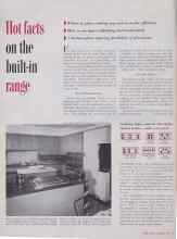 Better Homes & Gardens May 1954 Magazine Article: Hot facts on the built-in range