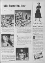 Better Homes & Gardens May 1954 Magazine Article: Bridal showers with a theme