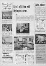 Better Homes & Gardens May 1954 Magazine Article: Here's a kitchen with big improvements