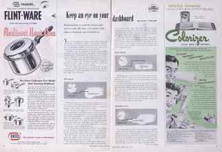 Better Homes & Gardens May 1954 Magazine Article: Keep an eye on your dashboard