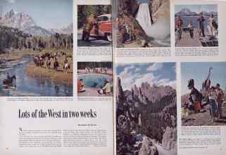 Better Homes & Gardens May 1954 Magazine Article: Lots of the West in two weeks