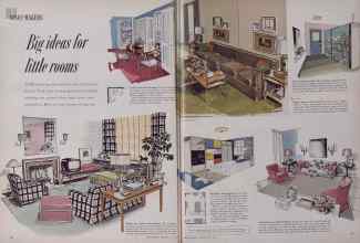 Better Homes & Gardens May 1954 Magazine Article: Big ideas for little rooms