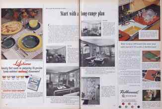 Better Homes & Gardens May 1954 Magazine Article: For good decorating results--Start with a long-range plan