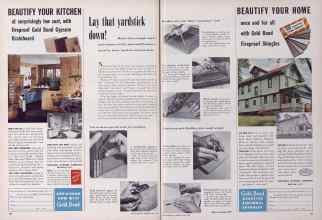 Better Homes & Gardens May 1954 Magazine Article: Lay that yardstick down!