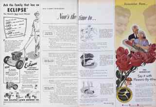 Better Homes & Gardens May 1954 Magazine Article: MAY GARDEN REMINDERS: Now's the time to...