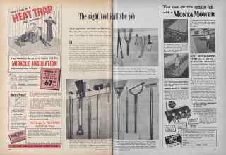 Better Homes & Gardens May 1954 Magazine Article: The right tool is half the job