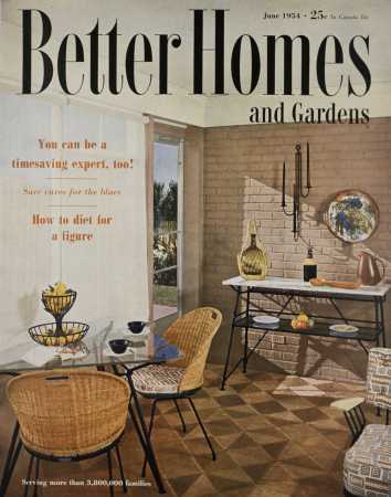 Better Homes & Gardens June 1954 Magazine Cover