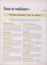 Better Homes & Gardens June 1954 Magazine Article: Room air conditioners