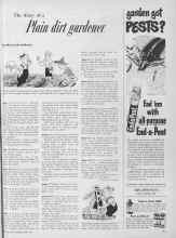 Better Homes & Gardens June 1954 Magazine Article: The diary of a Plain dirt gardener