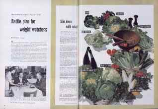 Better Homes & Gardens June 1954 Magazine Article: Slim down with salad