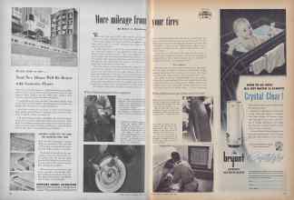 Better Homes & Gardens June 1954 Magazine Article: More mileage from your tires