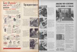 Better Homes & Gardens June 1954 Magazine Article: Tips on power mowers