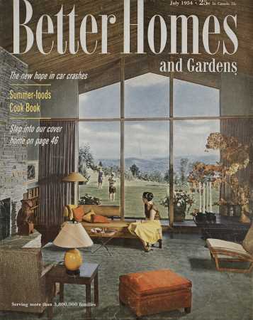 Better Homes & Gardens July 1954 Magazine Cover
